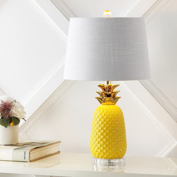 Pineapple 23" Ceramic LED Table Lamp - JONATHAN Y